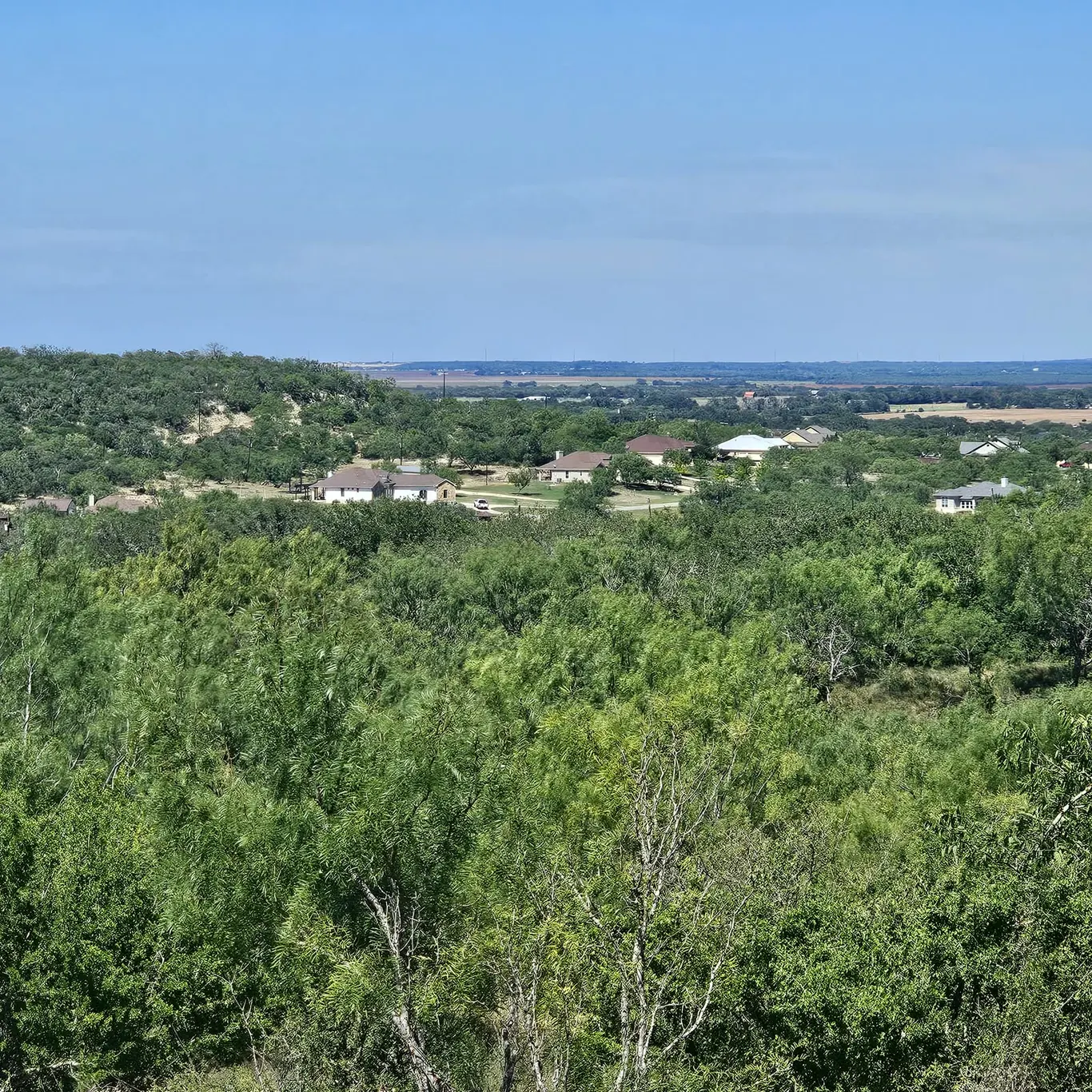 Hilltop view over the Medina Valley countryside