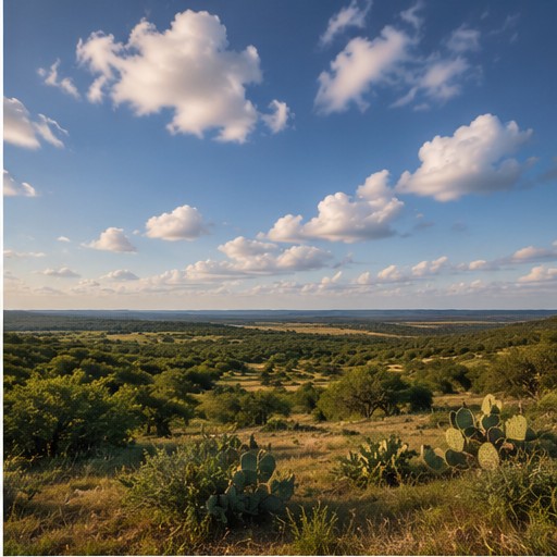 Forest trail through Texas Hill Country