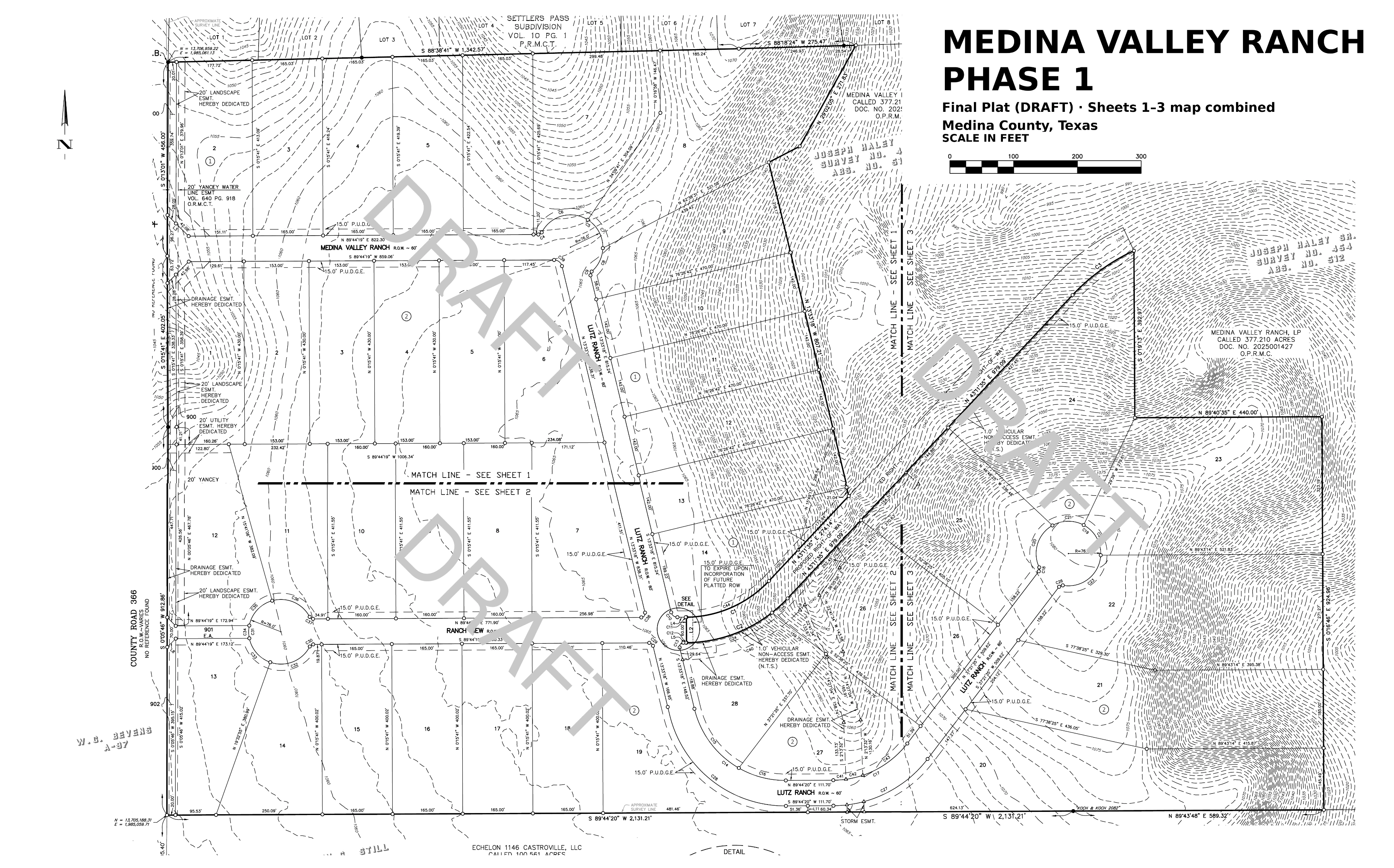 Medina Valley Ranch Phase 1 Plat
